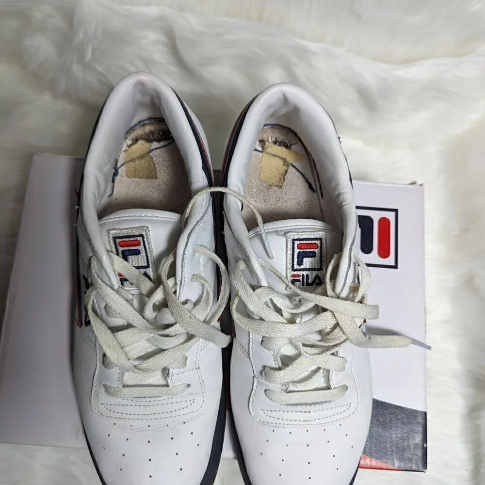 Fila Men's Original Fitness 11F16LT-150 White Lace Up Sneaker Shoes Size 9